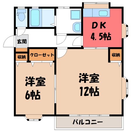 ＭKコーポ エフの物件間取画像